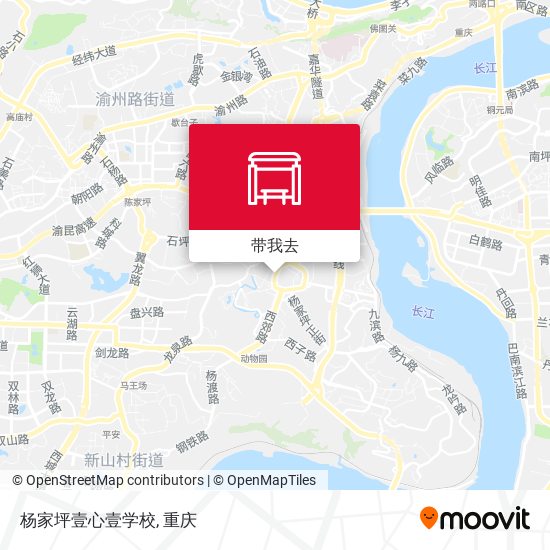 杨家坪壹心壹学校地图