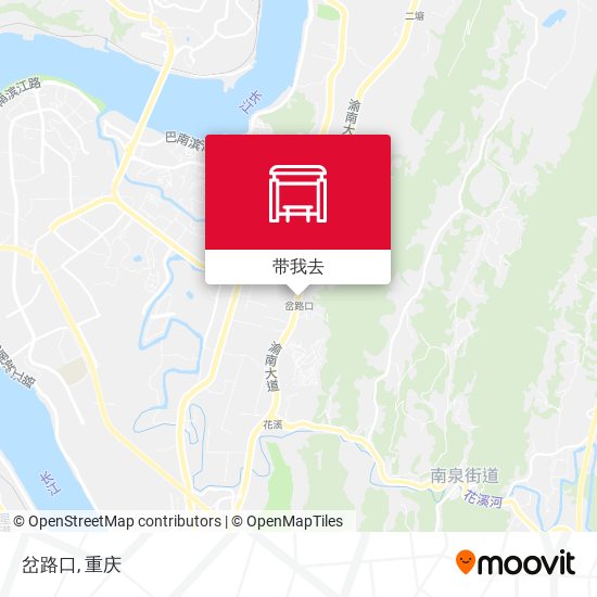 岔路口地图