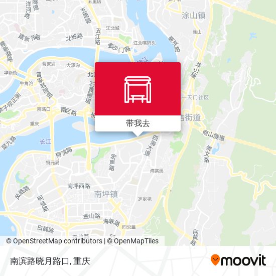 南滨路晓月路口地图