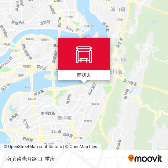 南滨路晓月路口地图
