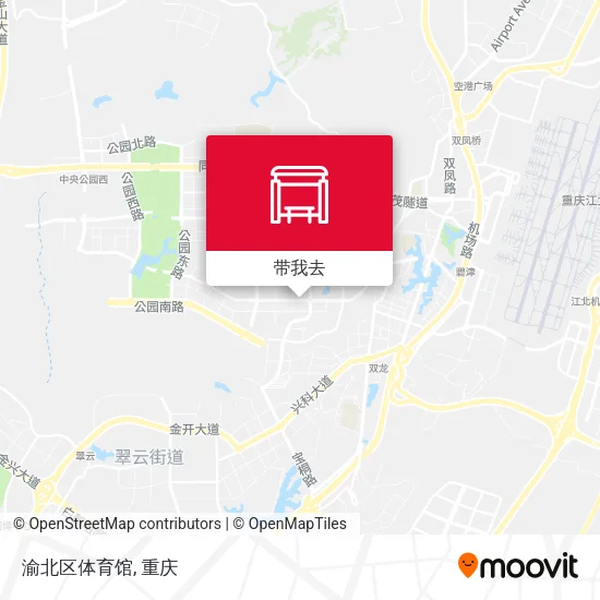 渝北区体育馆地图