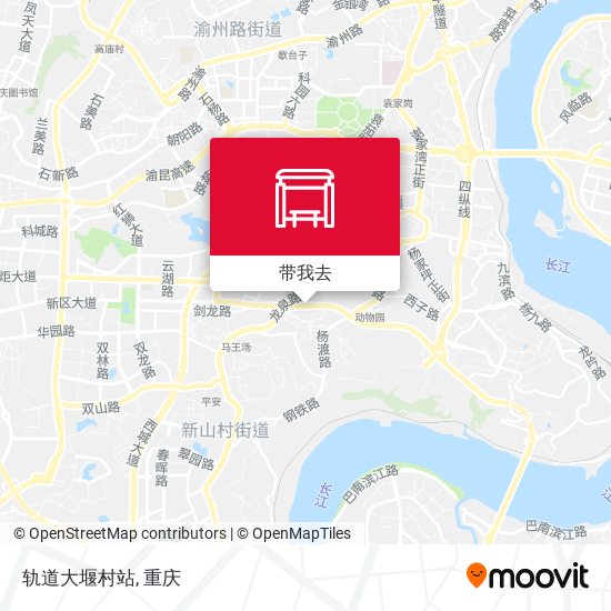 轨道大堰村站地图