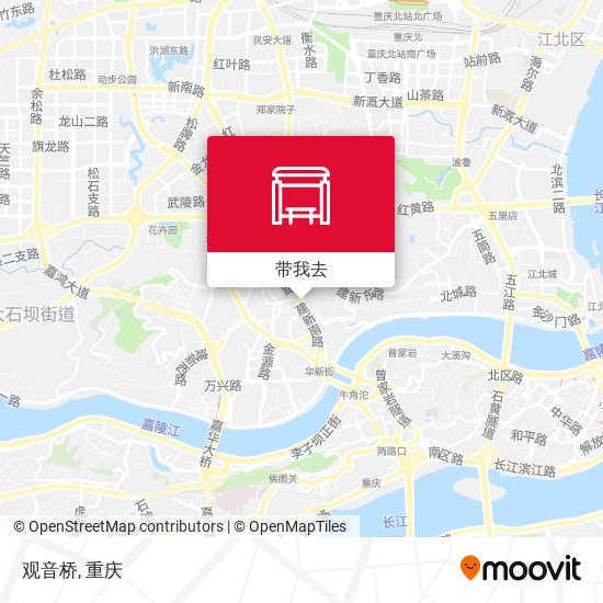 观音桥地图