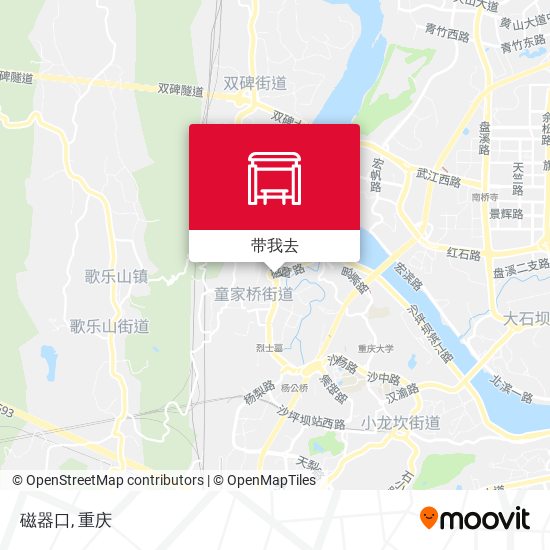 磁器口地图