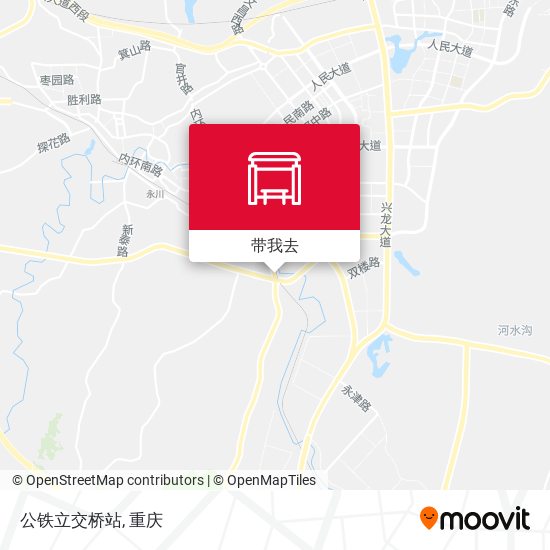 公铁立交桥站地图