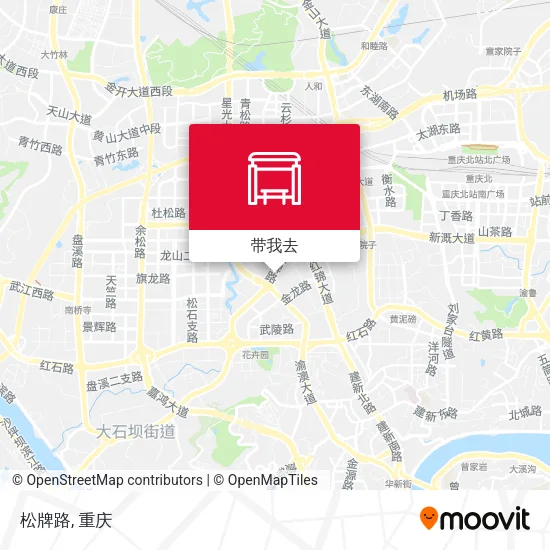 松牌路地图