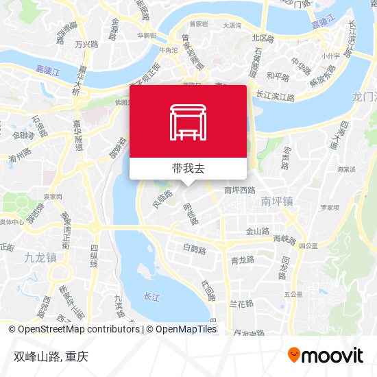 双峰山路地图