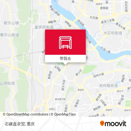 石碾盘农贸地图