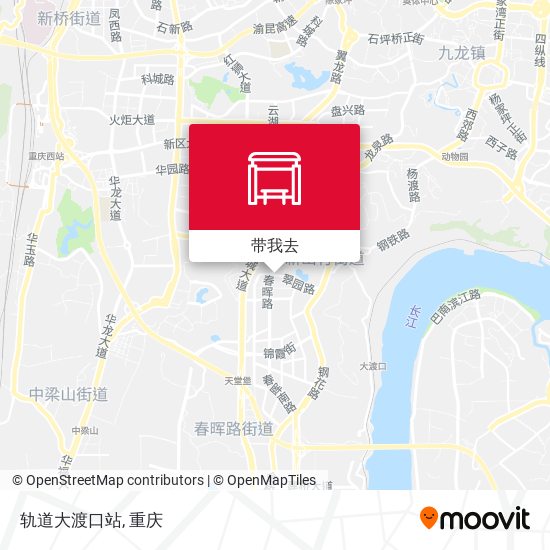 轨道大渡口站地图