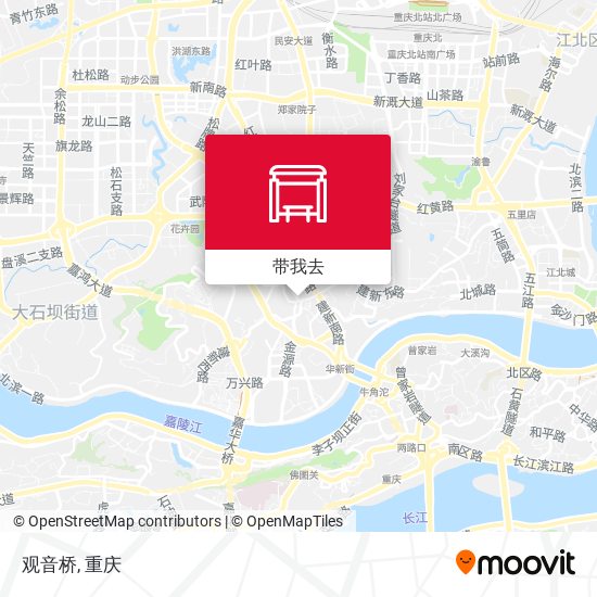 观音桥地图