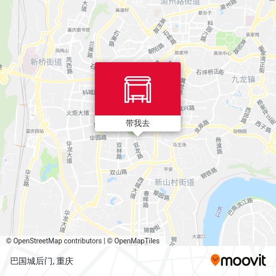 巴国城后门地图