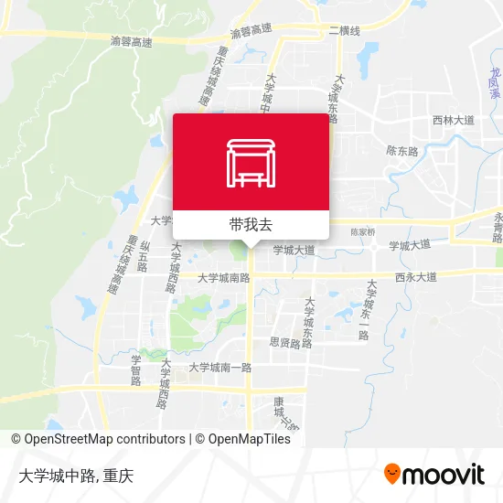 大学城中路地图