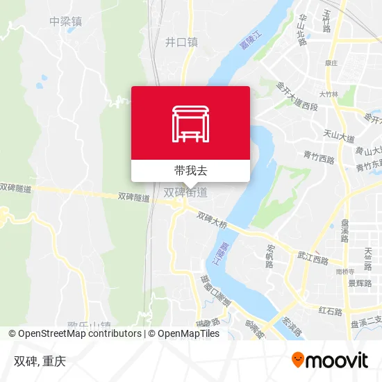 双碑地图