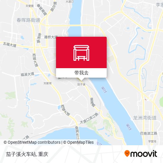 茄子溪火车站地图