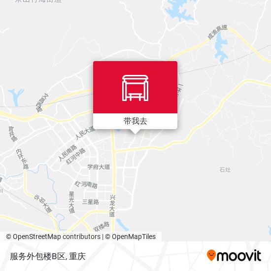 服务外包楼B区地图