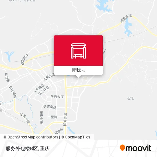 服务外包楼B区地图