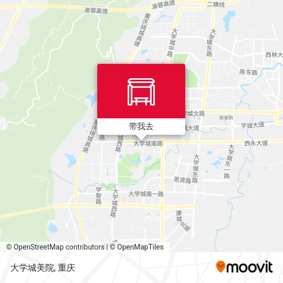 大学城美院地图
