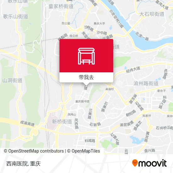 西南医院地图