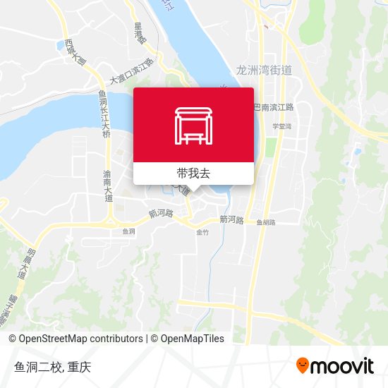 鱼洞二校地图