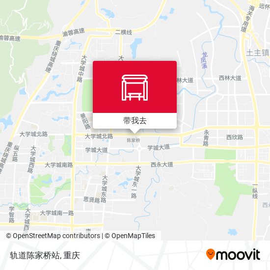 轨道陈家桥站地图