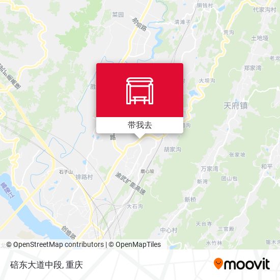碚东大道中段地图
