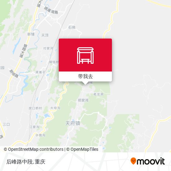 后峰路中段地图