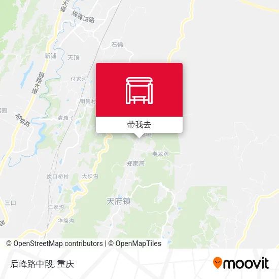 后峰路中段地图