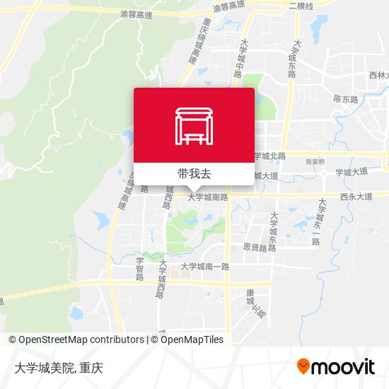 大学城美院地图