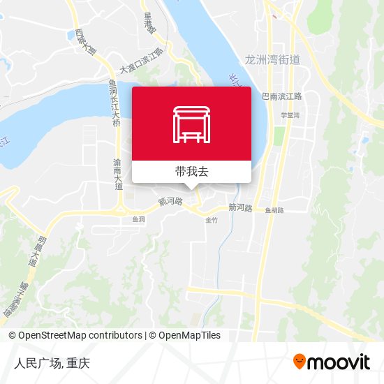 人民广场地图