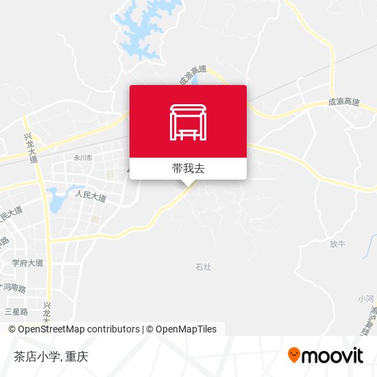 茶店小学地图