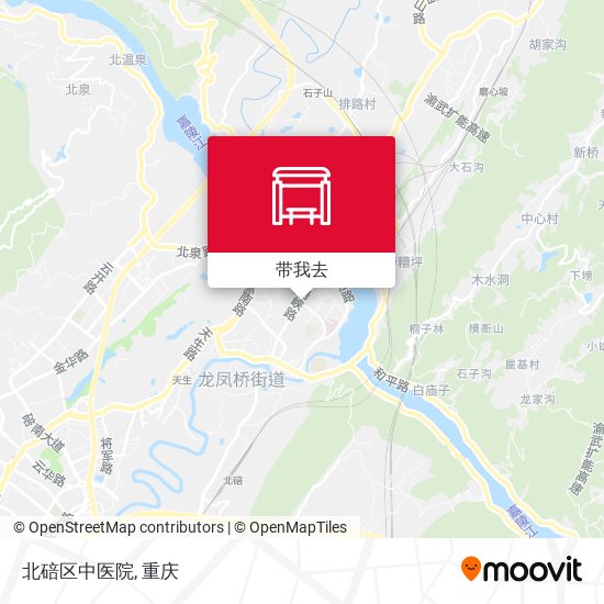北碚区中医院地图