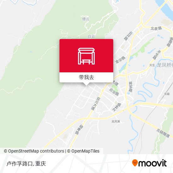 卢作孚路口地图
