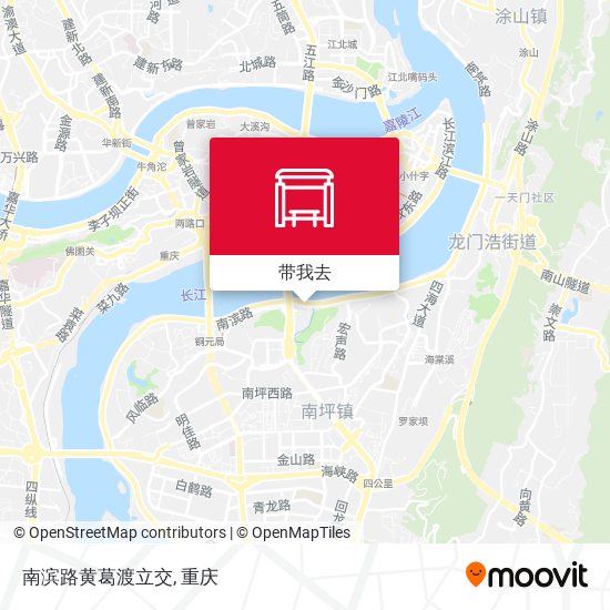 南滨路黄葛渡立交地图