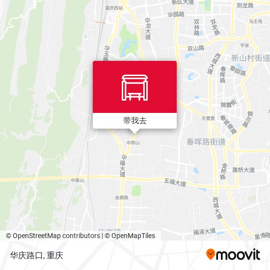 华庆路口地图