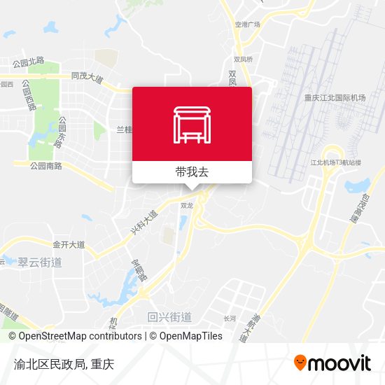渝北区民政局地图