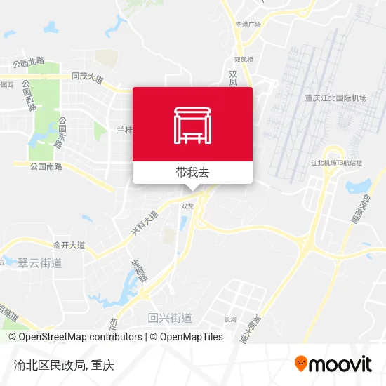 渝北区民政局地图