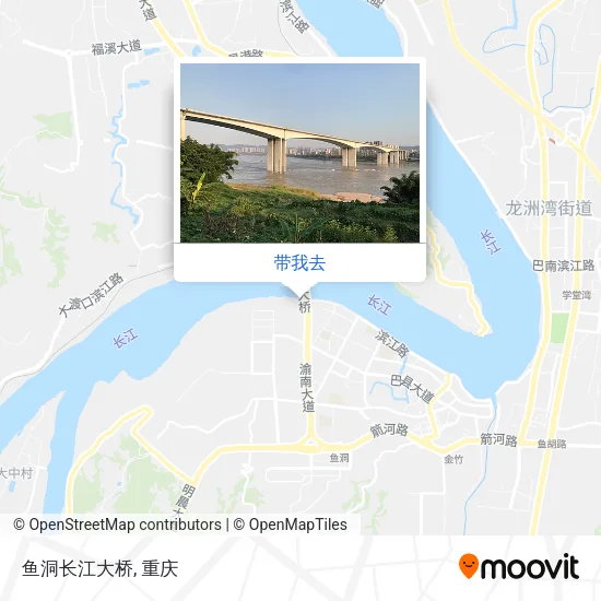 鱼洞长江大桥地图