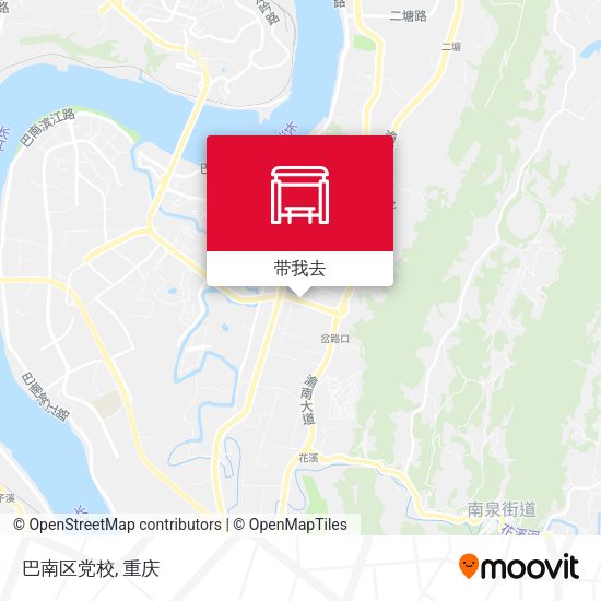 巴南区党校地图