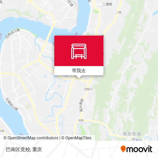 巴南区党校地图