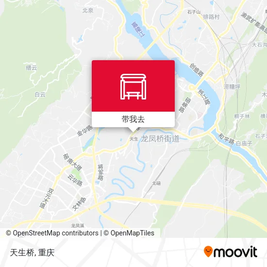 天生桥地图
