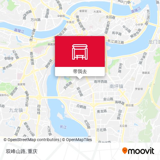 双峰山路地图