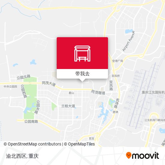 渝北西区地图