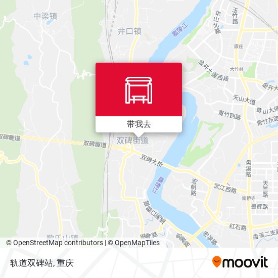 轨道双碑站地图
