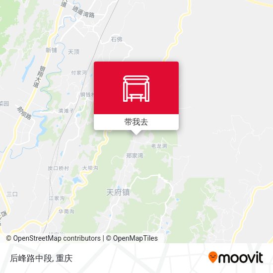 后峰路中段地图