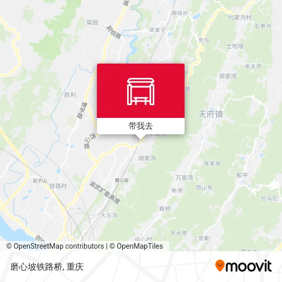 磨心坡铁路桥地图