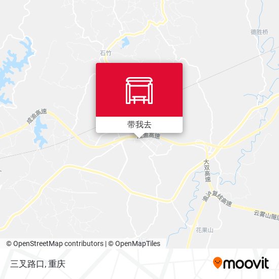 三叉路口地图