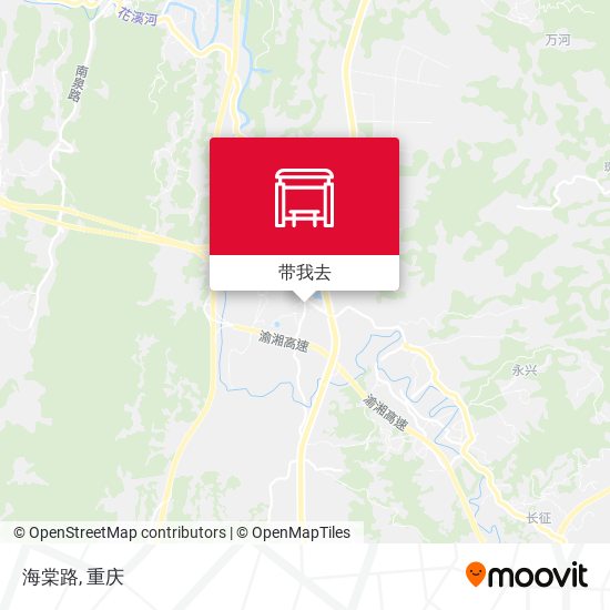 海棠路地图