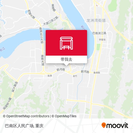 巴南区人民广场地图