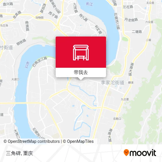 三角碑地图