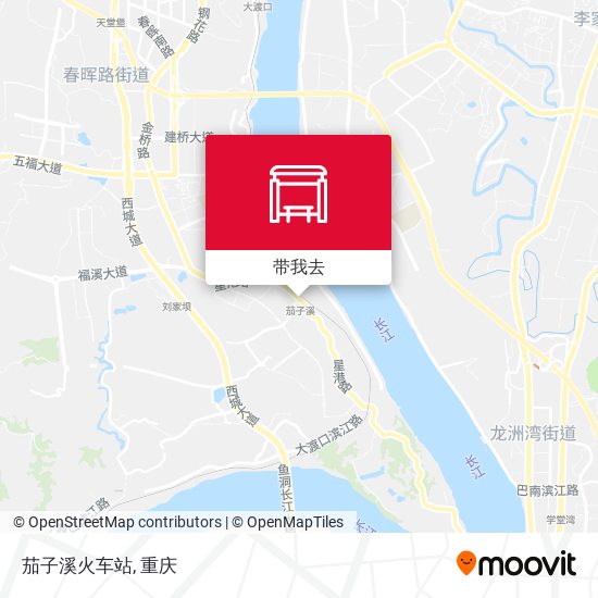 茄子溪火车站地图